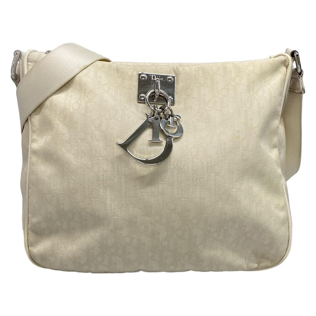 Dior Shoulder Bag Trotter Beige Leather