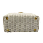 Prada Handbag White Ivory Basket Bag — view 5