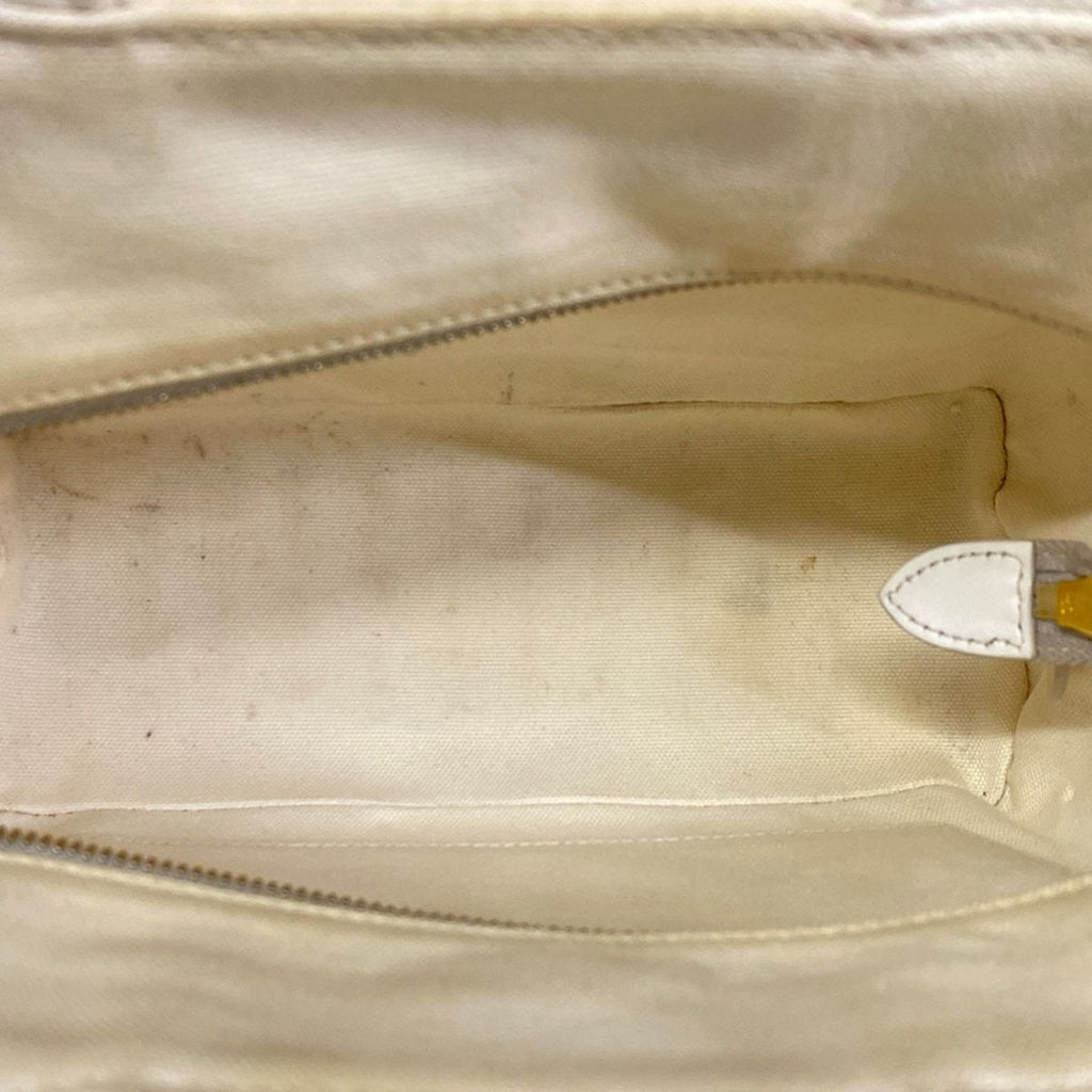 Prada Handbag White Ivory Basket Bag — view 7