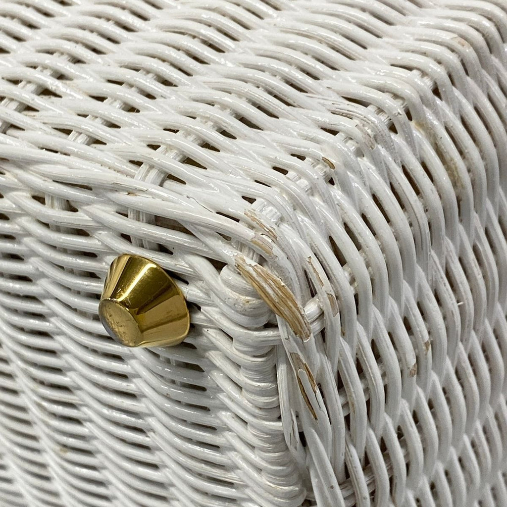 Prada Handbag White Ivory Basket Bag — view 6