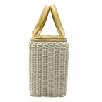 Prada Handbag White Ivory Basket Bag — view 4