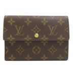 Louis Vuitton Porte Tresor Etui Papiers Trifold Wallet Monogram Canvas