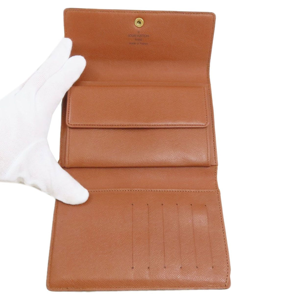 Louis Vuitton Porte Tresor Etui Papiers Trifold Wallet Monogram Canvas — view 4