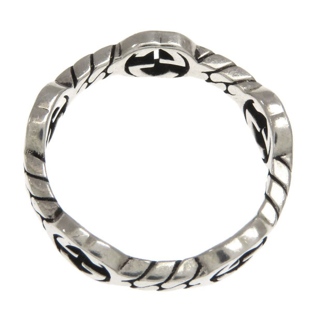 Gucci Interlocking G Chain Ring Silver — view 4