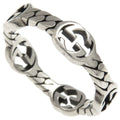 Gucci Interlocking G Chain Ring Silver