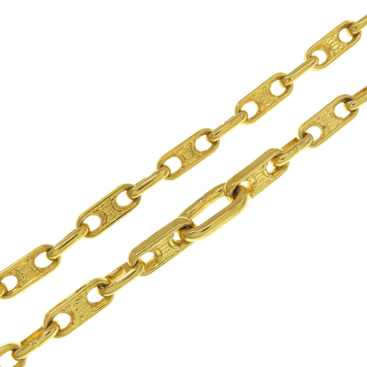 Celine Triomphe Chain Necklace Metal — view 2