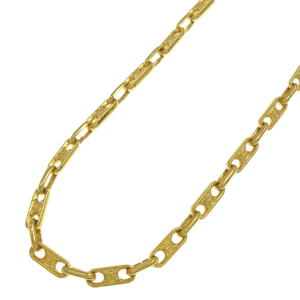 Celine Triomphe Chain Necklace Metal