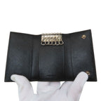 Prada Triangle Logo Key Case Saffiano Key Holder — view 4