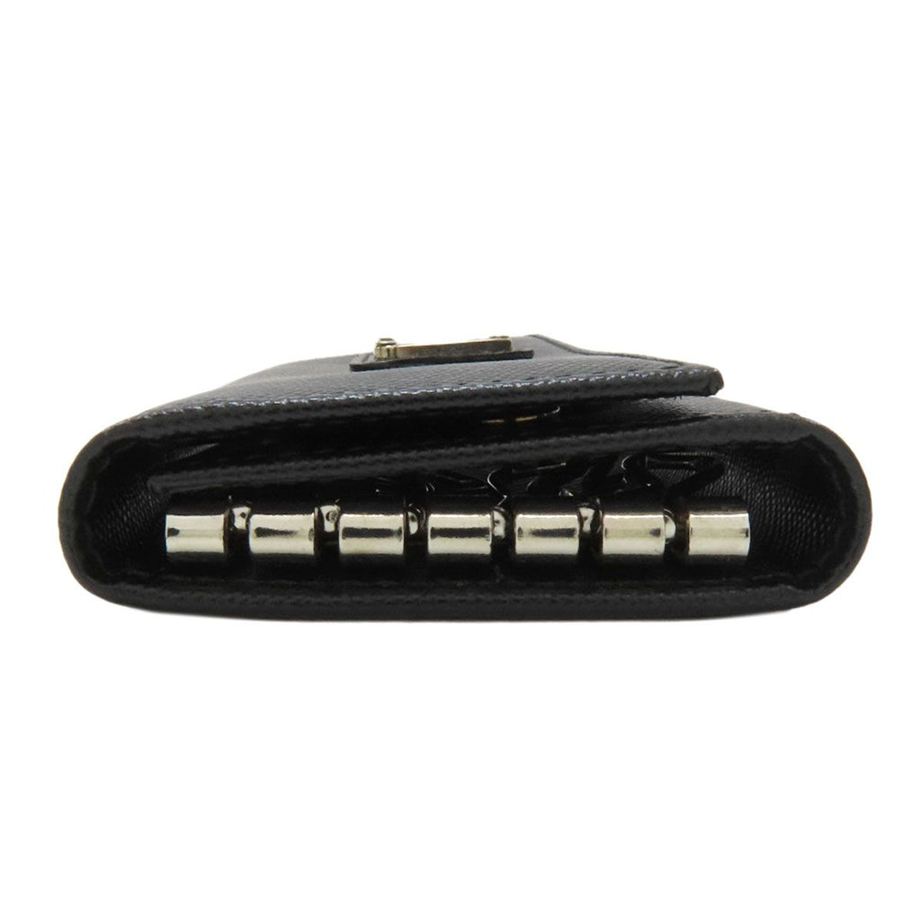 Prada Triangle Logo Key Case Saffiano Key Holder — view 3