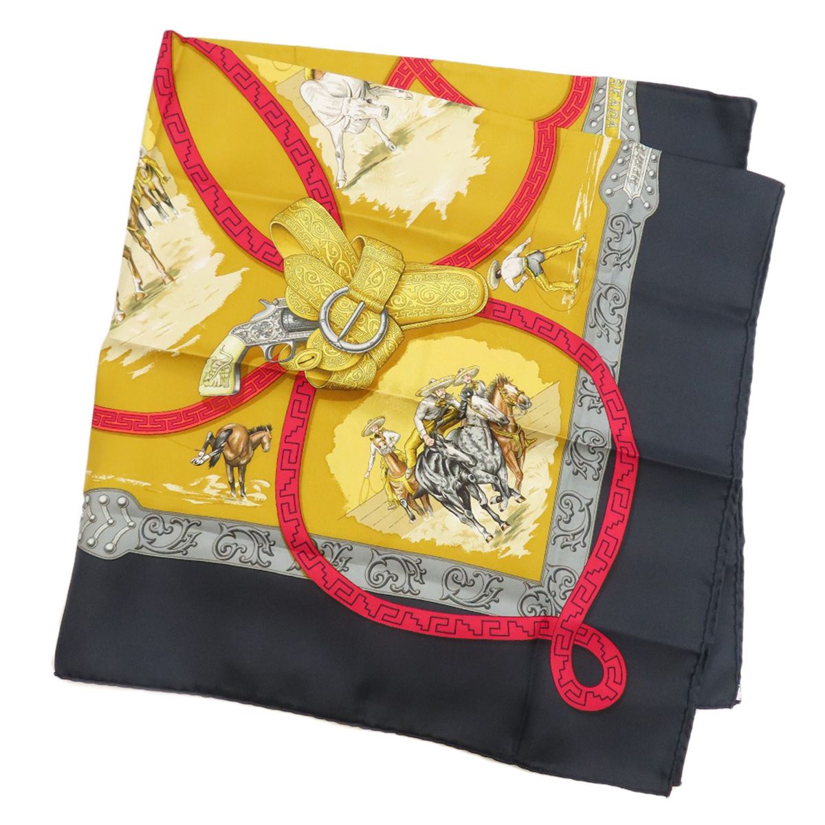 Hermes Carre 90 Chalearda Scarf Silk