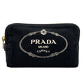 Prada Logo Makeup Pouch Canvas
