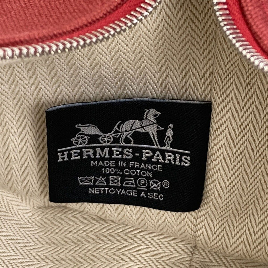 Hermes Bride-a-Brac PM Silver Handbag Canvas — view 6