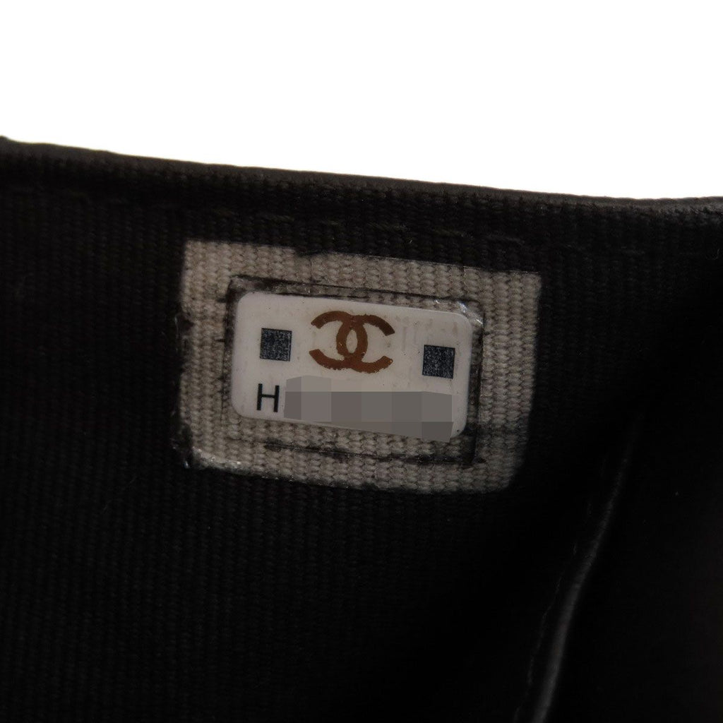 Chanel Quilted Compact Wallet Gold Trifold Lambskin — view 8