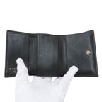 Chanel Quilted Compact Wallet Gold Trifold Lambskin — view 4