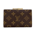 Louis Vuitton Kiss Lock Wallet Coin Purse Monogram Canvas