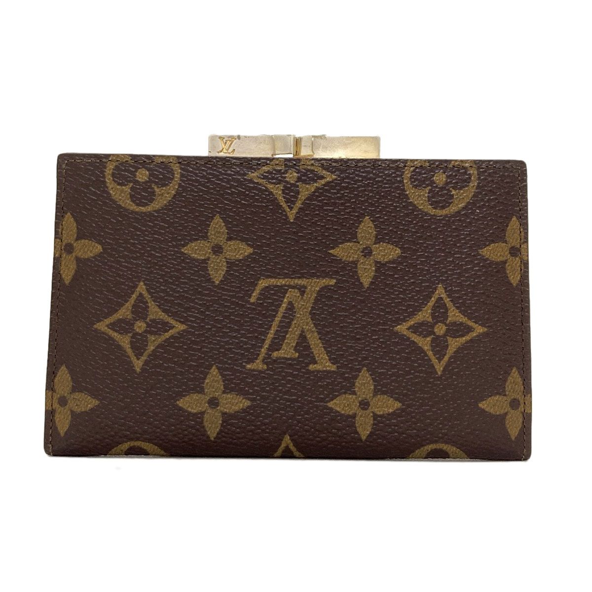 Louis Vuitton Kiss Lock Wallet Coin Purse Monogram Canvas — view 2