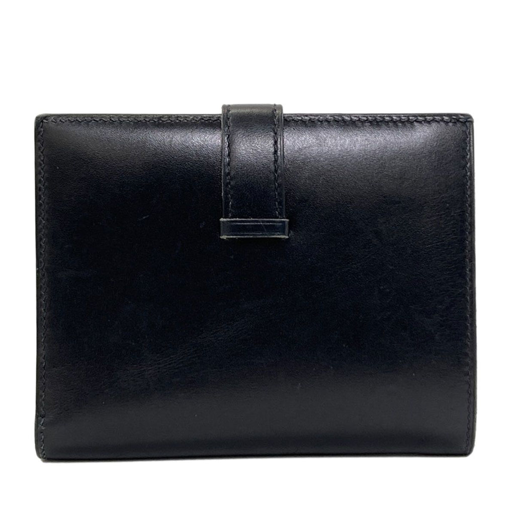 Hermes Bearn Compact Silver Bifold Wallet — view 2