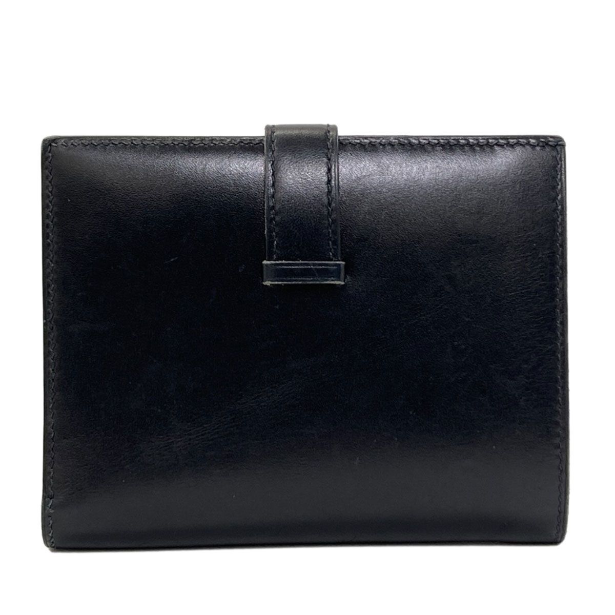 Hermes Bearn Compact Silver Bifold Wallet — view 2