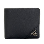 Prada Logo Bifold Wallet Saffiano