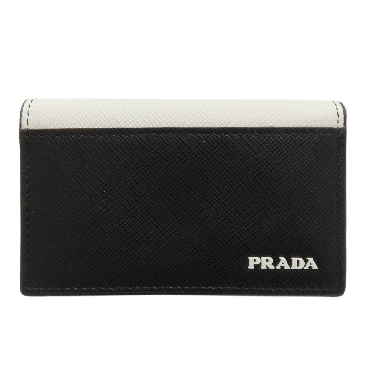 Prada Logo Card Case Saffiano