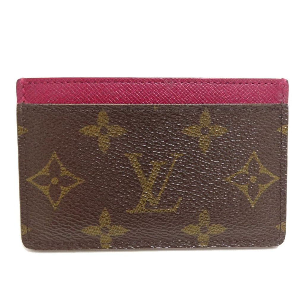 Louis Vuitton Porte Cartes Simple Card Case Monogram Canvas