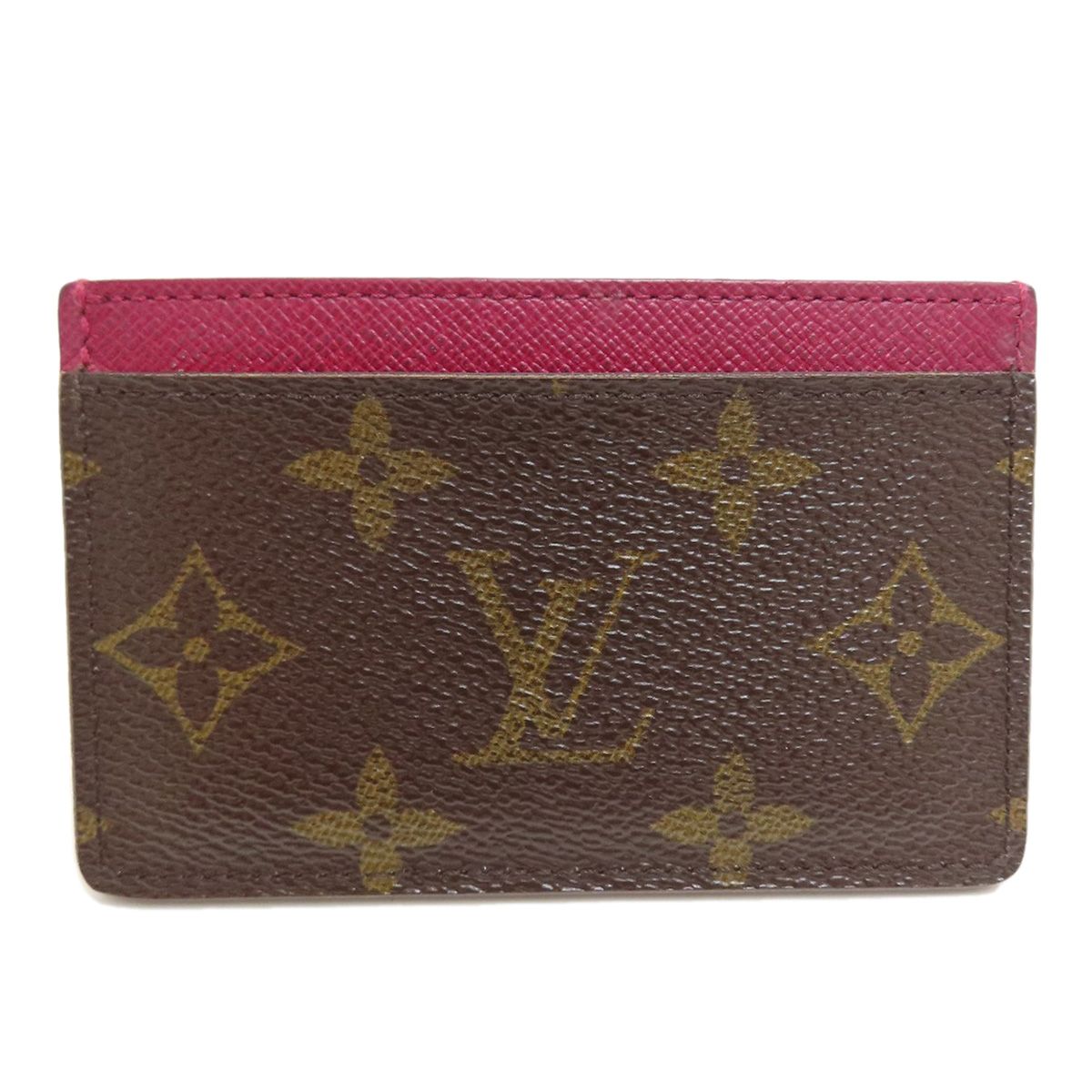 Louis Vuitton Porte Cartes Simple Card Case Monogram Canvas