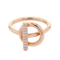Hermes Ring Echappee PM Diamond Total 18k Pink Gold