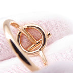Hermes Ring Echappee PM Diamond Total 18k Pink Gold — view 6