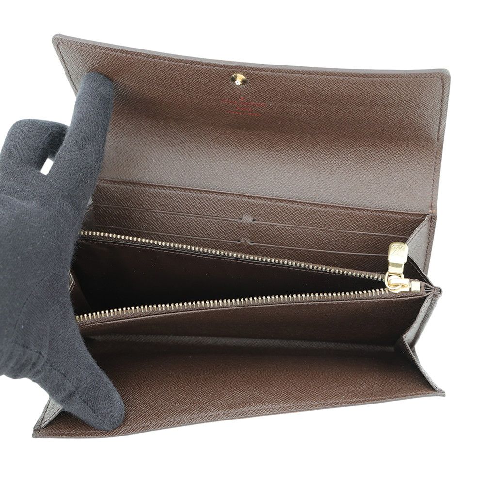 Louis Vuitton Wallet Damier Ebene Portefeuille Sarah Vintage — view 5