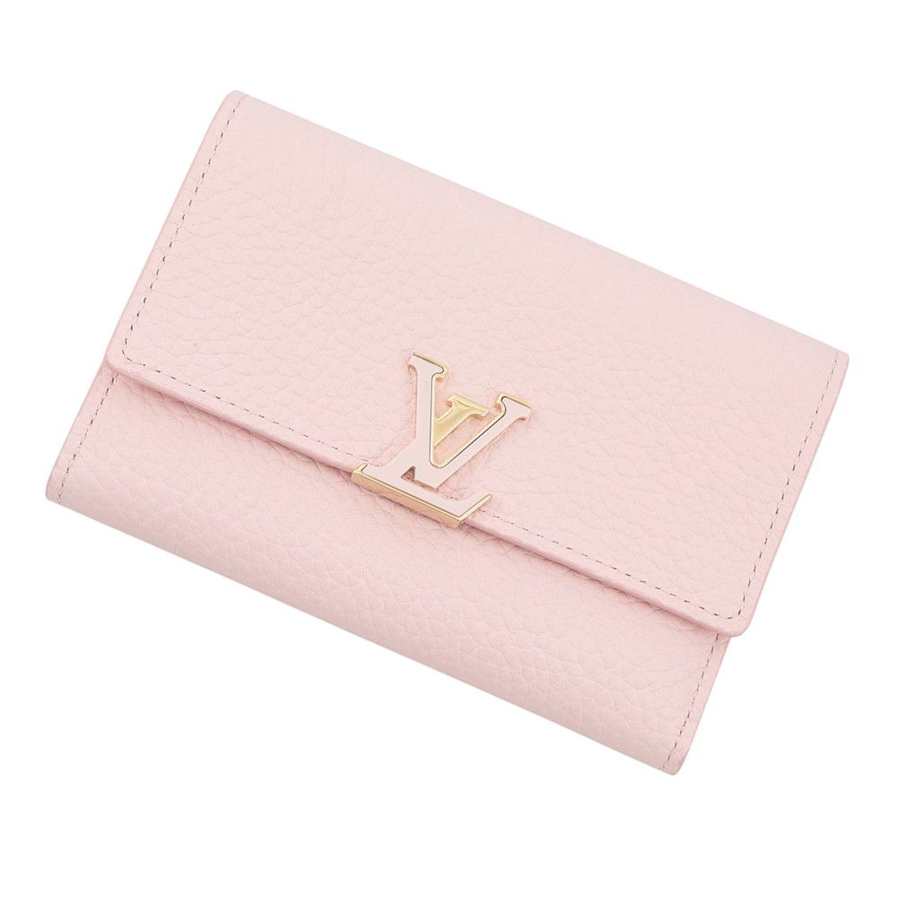 Louis Vuitton Trifold Wallet Taurillon Leather Portefeuille Capucines Compact