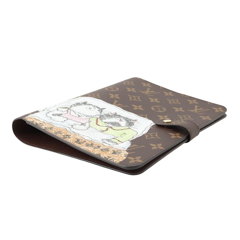 Louis Vuitton Notebook Cover Monogram Agenda Bureau MM Diary Gray Coddington — view 2
