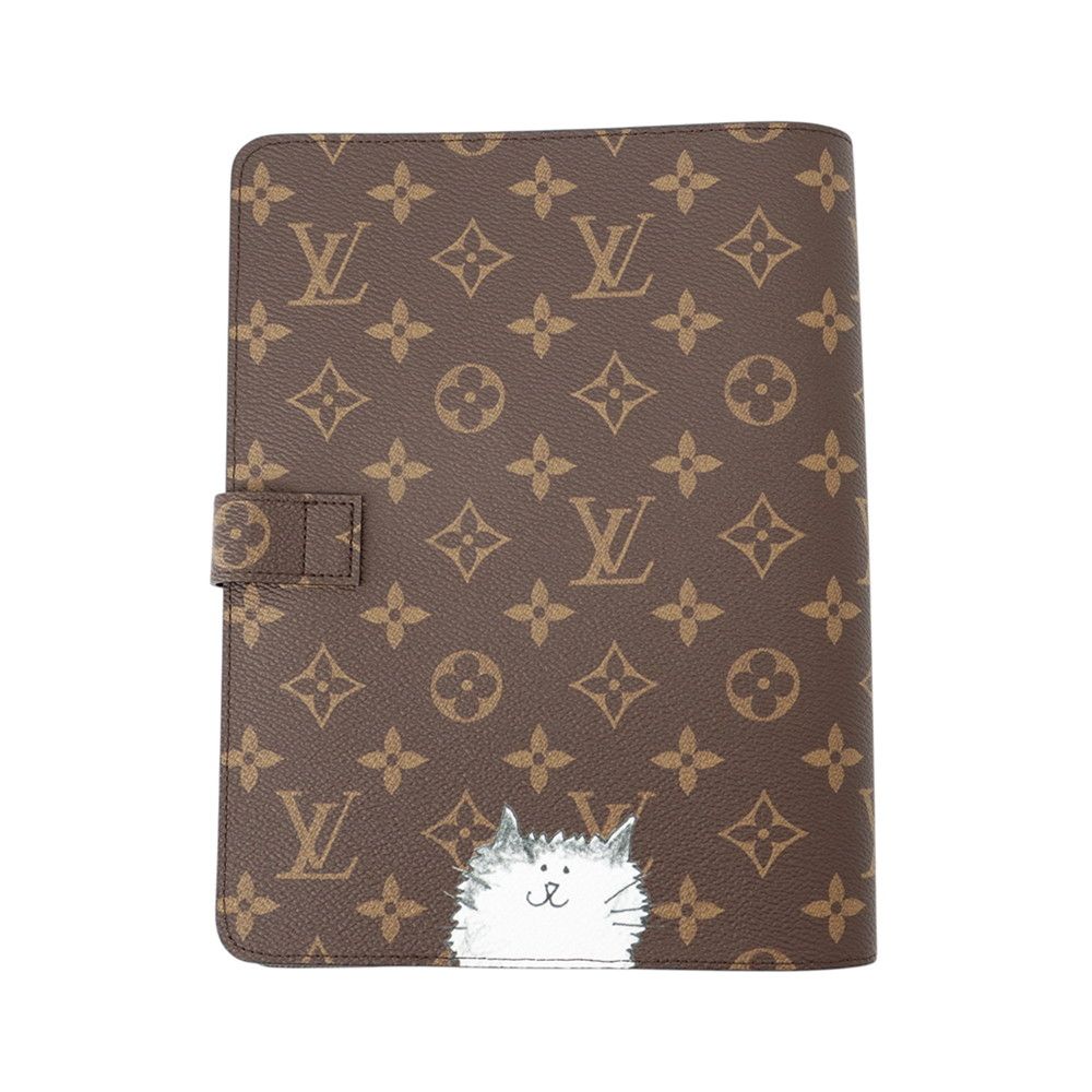 Louis Vuitton Notebook Cover Monogram Agenda Bureau MM Diary Gray Coddington — view 3