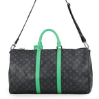 Louis Vuitton Boston Bag Monogram Eclipse Keepall Bandouliere 50 Black