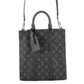 Louis Vuitton Monogram Eclipse Sac Plat Cross Bag 2-Way Shoulder Bag Black