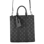 Louis Vuitton Monogram Eclipse Sac Plat Cross Bag 2-Way Shoulder Bag Black