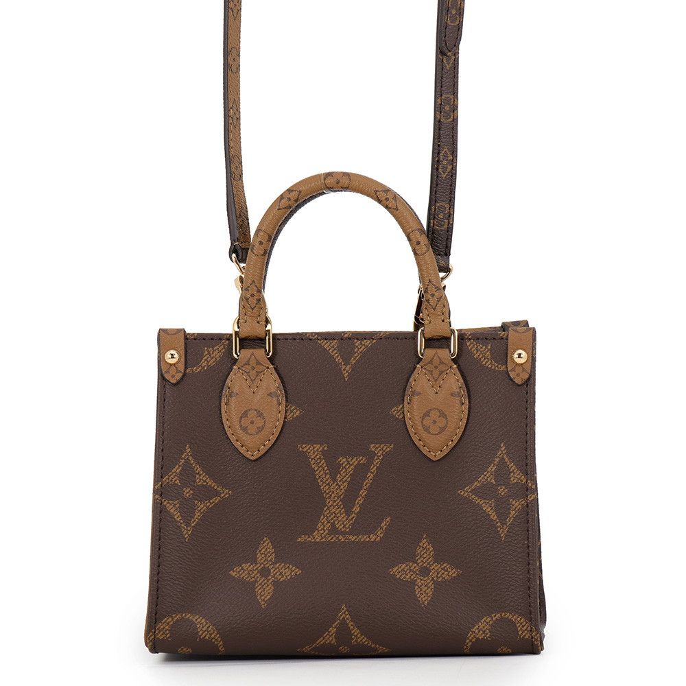 Louis Vuitton Monogram Reverse On The Go BB 2-Way Shoulder Bag