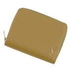 Saint Laurent Paris Bifold Wallet YSL Compact Zip Around Leather