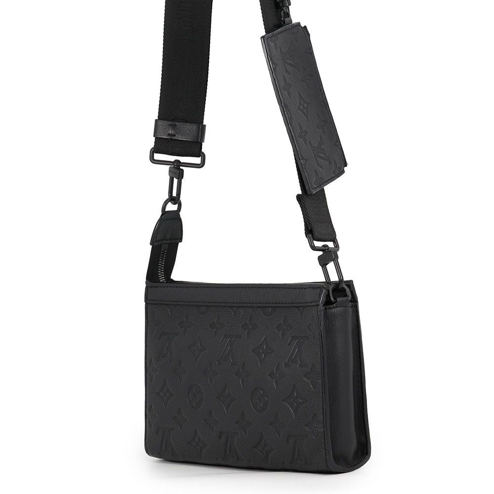 Louis Vuitton Shoulder Bag Monogram Shadow Gaston Wearable Wallet Black — view 2