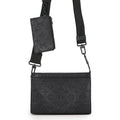 Louis Vuitton Shoulder Bag Monogram Shadow Gaston Wearable Wallet Black