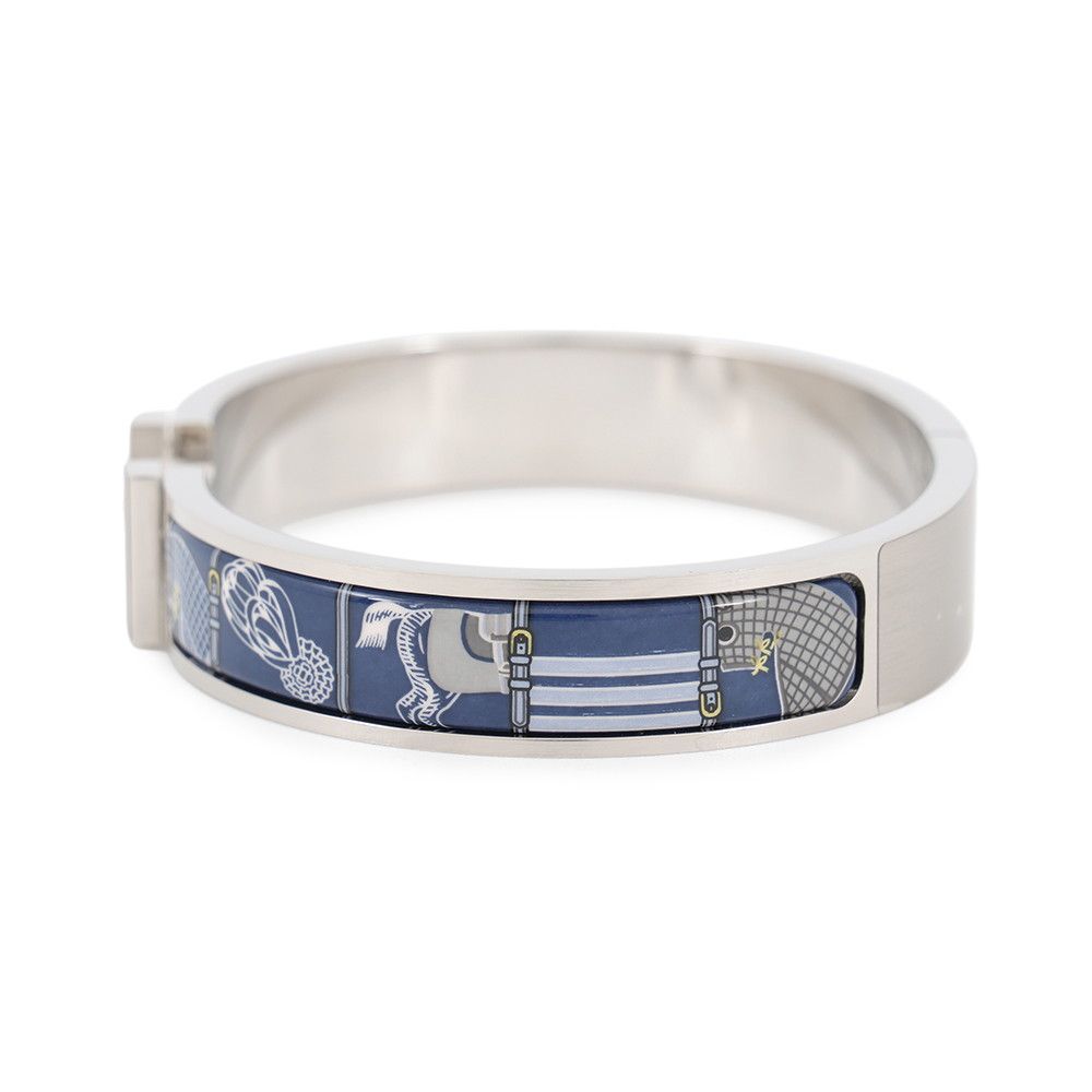 Hermes Bracelet Clic HH Horsewear Blue — view 2