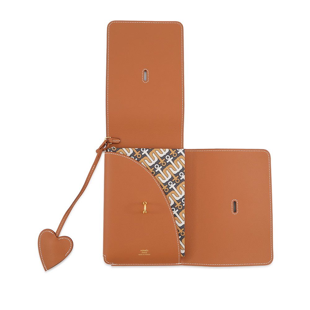 Hermes Note Cover Carnet Secret Gold Swift Animapolis — view 4
