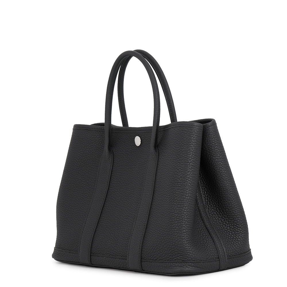 Hermes Tote Bag Garden Party TPM Black Silver Negonda — view 2