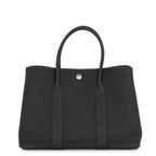 Hermes Tote Bag Garden Party TPM Black Silver Negonda