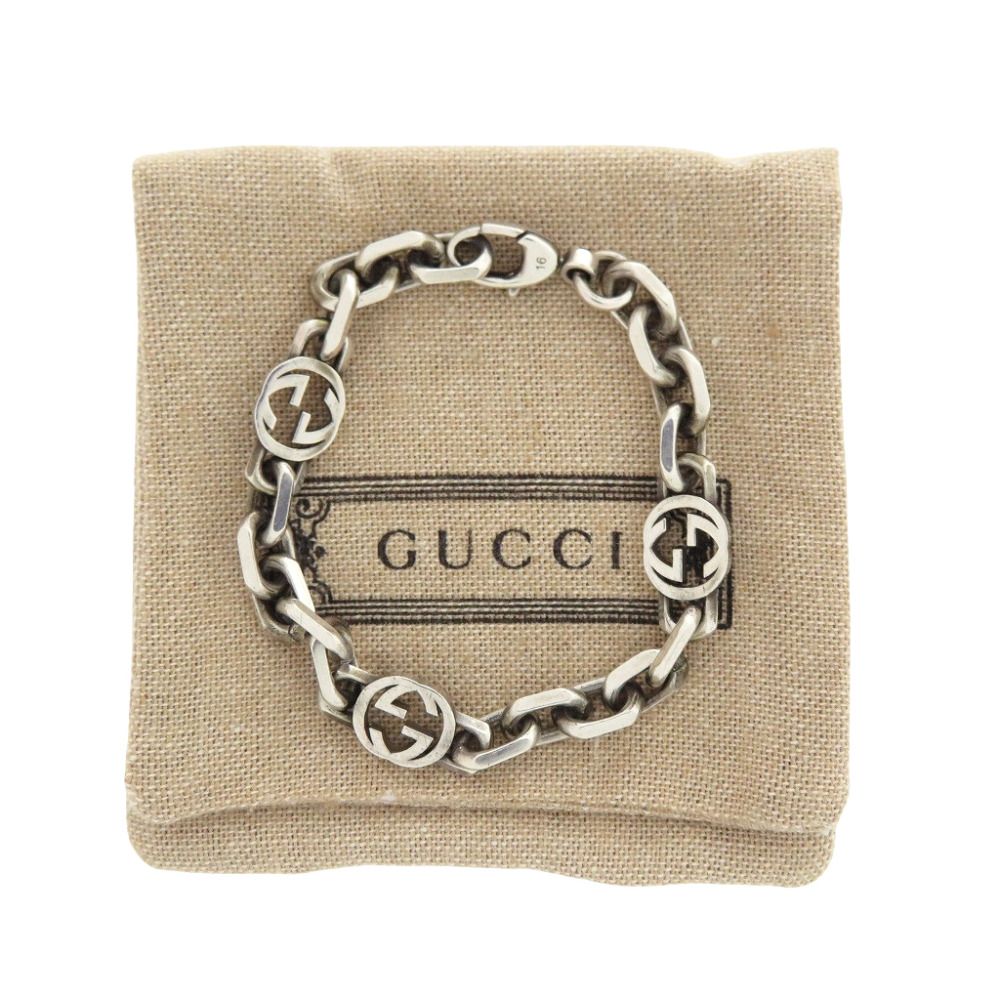 Gucci Interlocking G Chain 925 Sterling Silver Necklace — view 2