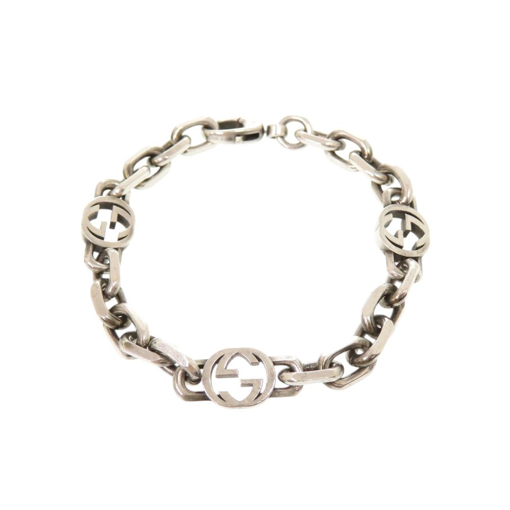 Gucci Interlocking G Chain 925 Sterling Silver Necklace