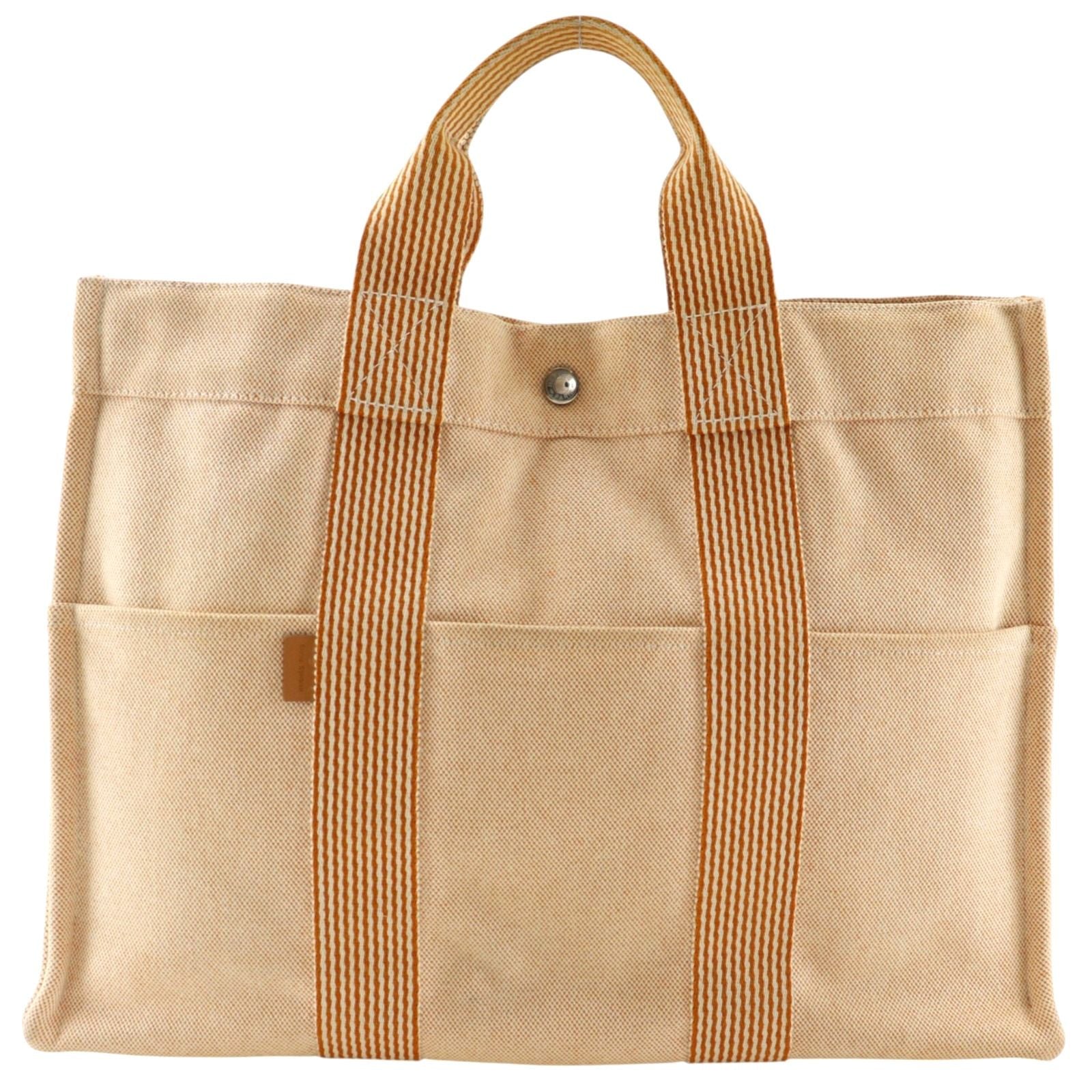 Hermes New Fourre Tout MM Canvas Orange Handbag