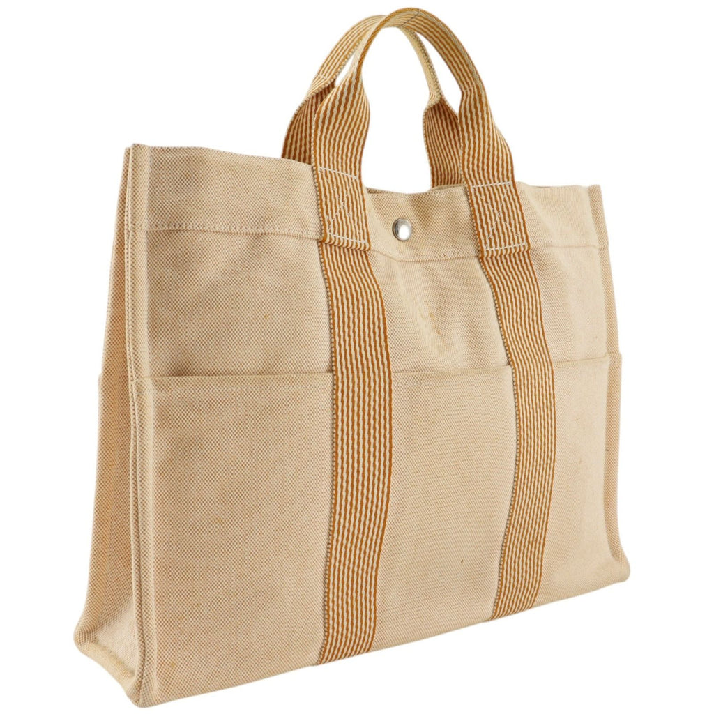Hermes New Fourre Tout MM Canvas Orange Handbag — view 3