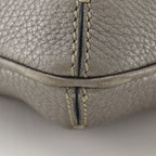 Fendi Selleria Leather Gray Shoulder Bag — view 4