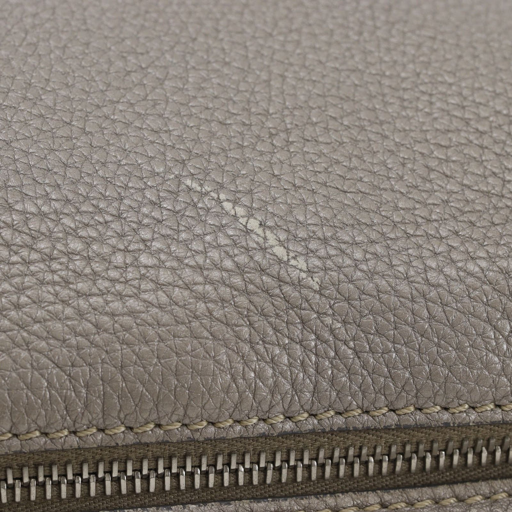 Fendi Selleria Leather Gray Shoulder Bag — view 8