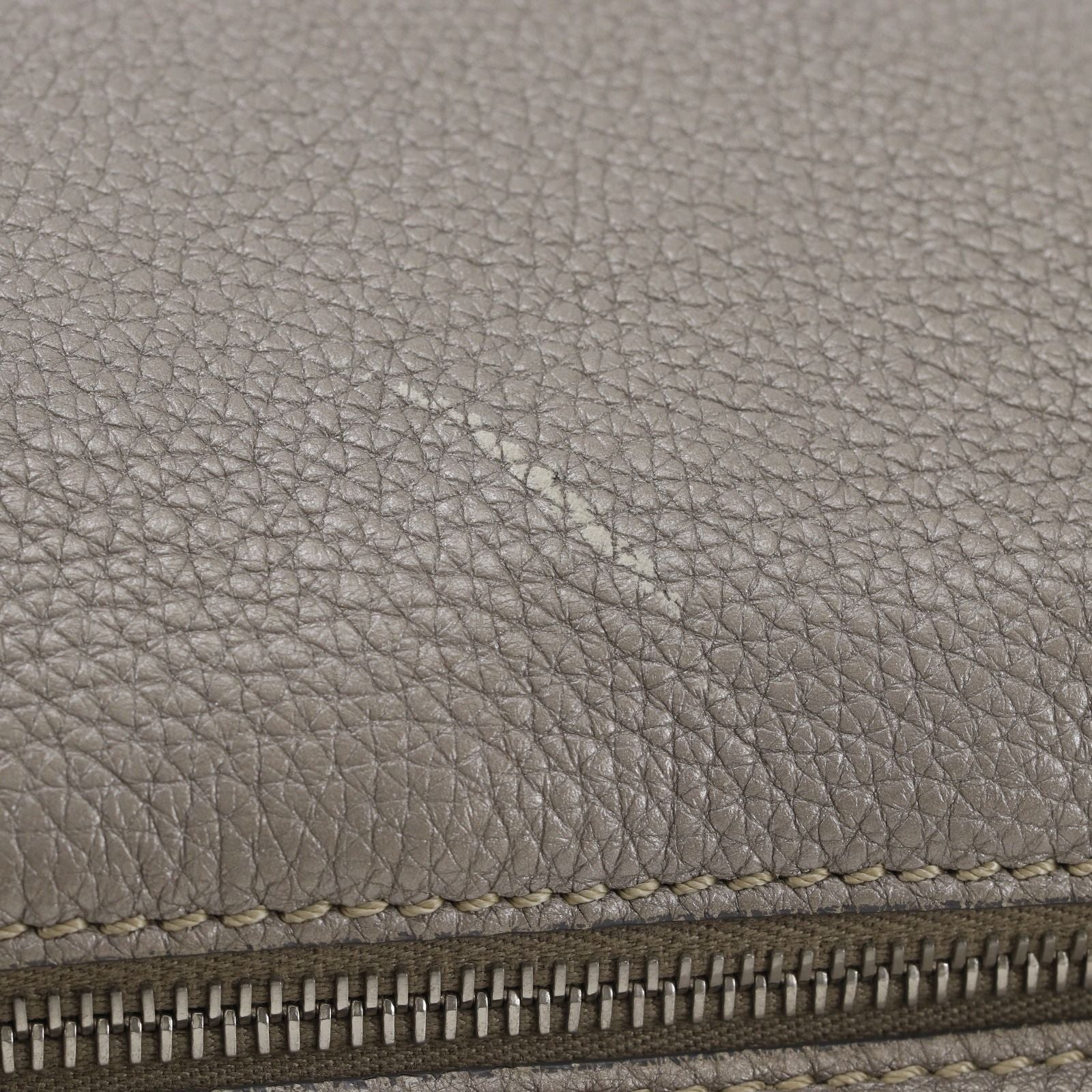 Fendi Selleria Leather Gray Shoulder Bag — view 8